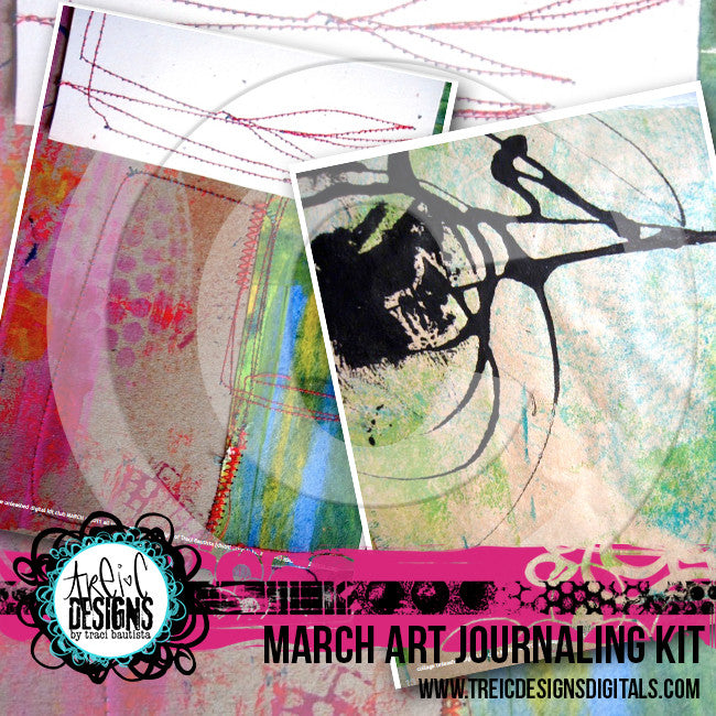 March art journaling printable workbook
