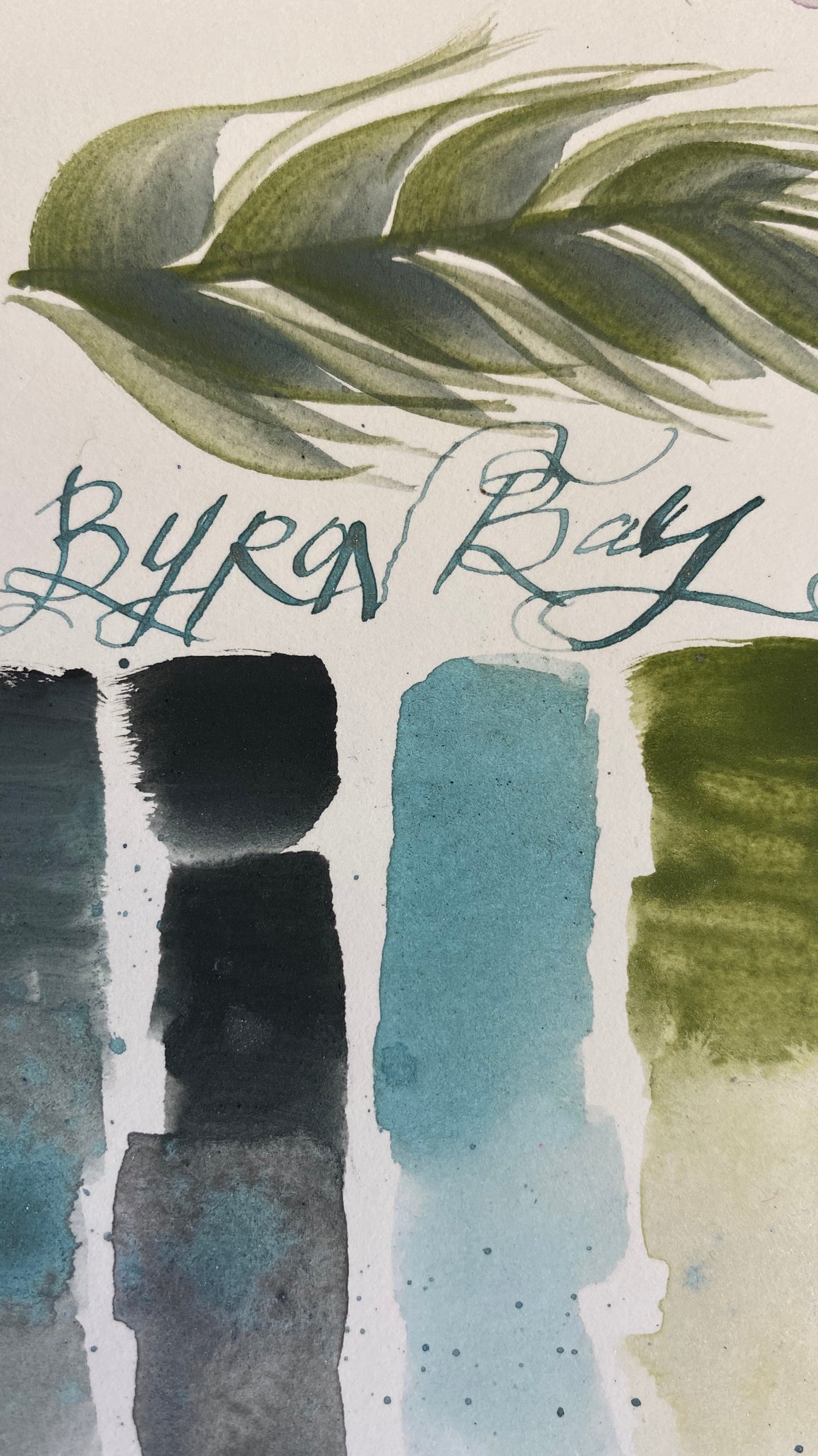 #tracibautistaCOLOR ~ BYRON BAY watercolor dot card & ink set