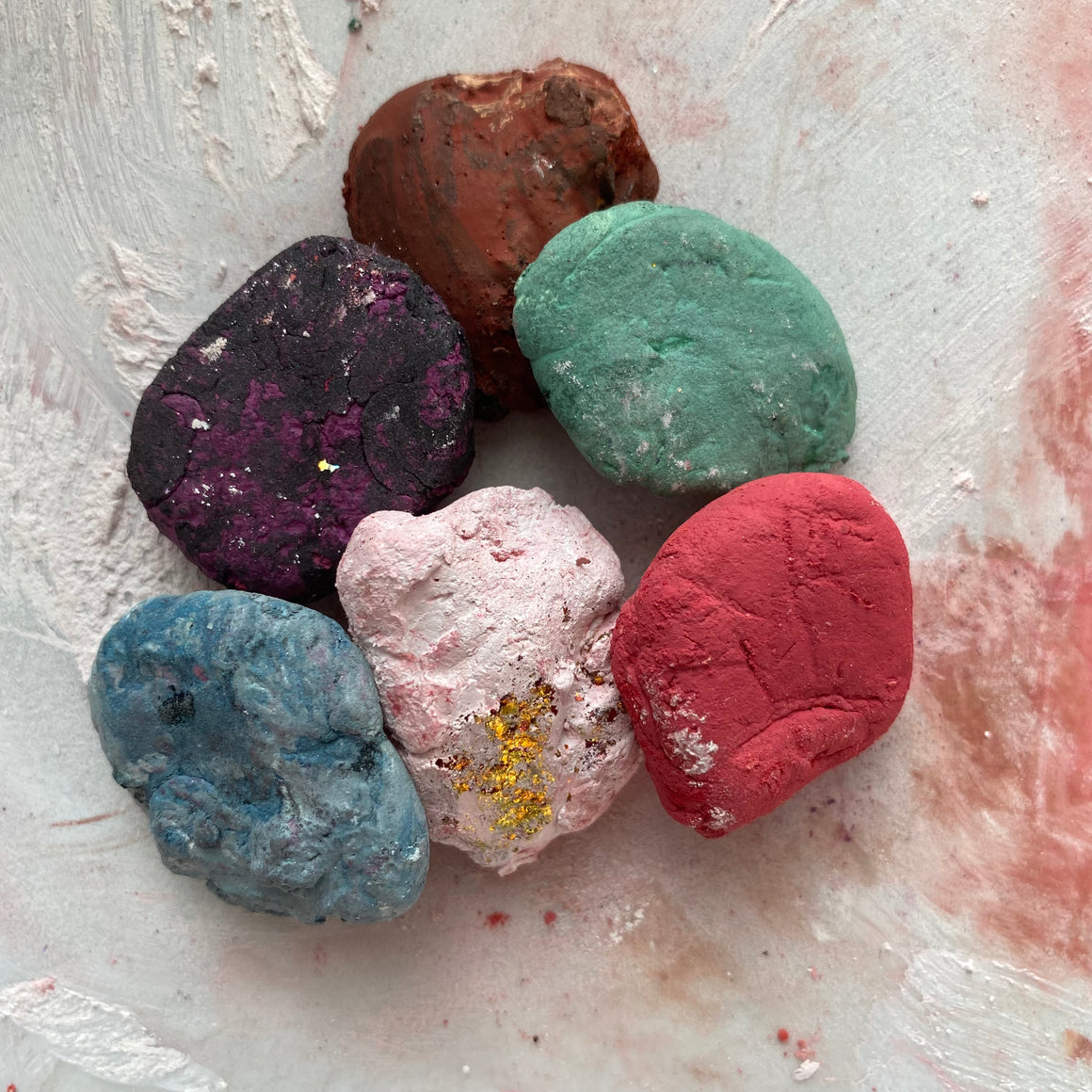 #tracibautistaCOLOR ~ WILD BLOOMS pigment stones {5-set}