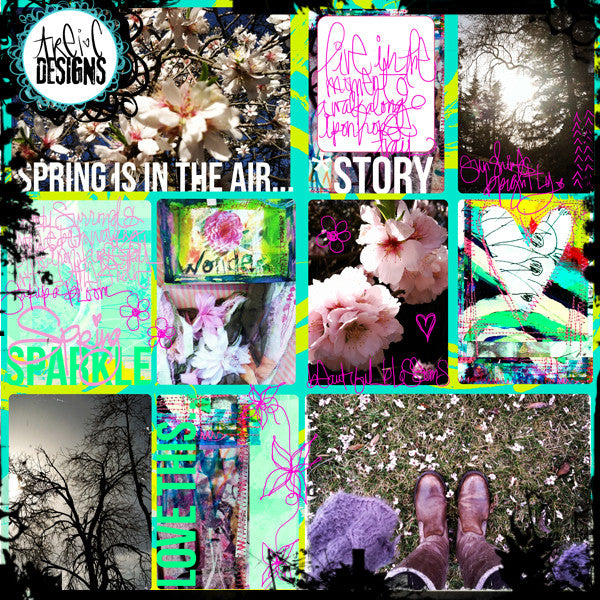 SPARKLE SPRING printable papers