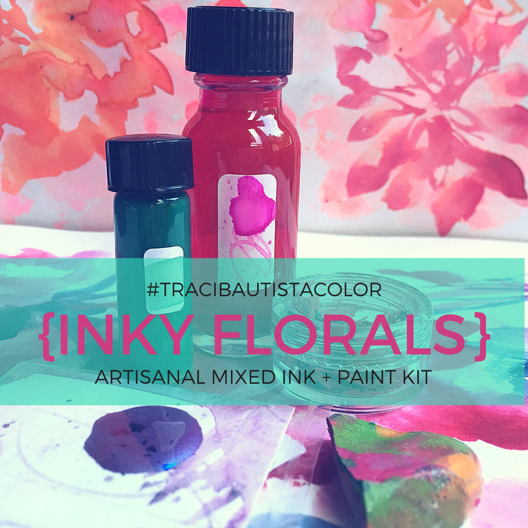 inky FLORALS MIX #tracibautistaCOLOR INK kit