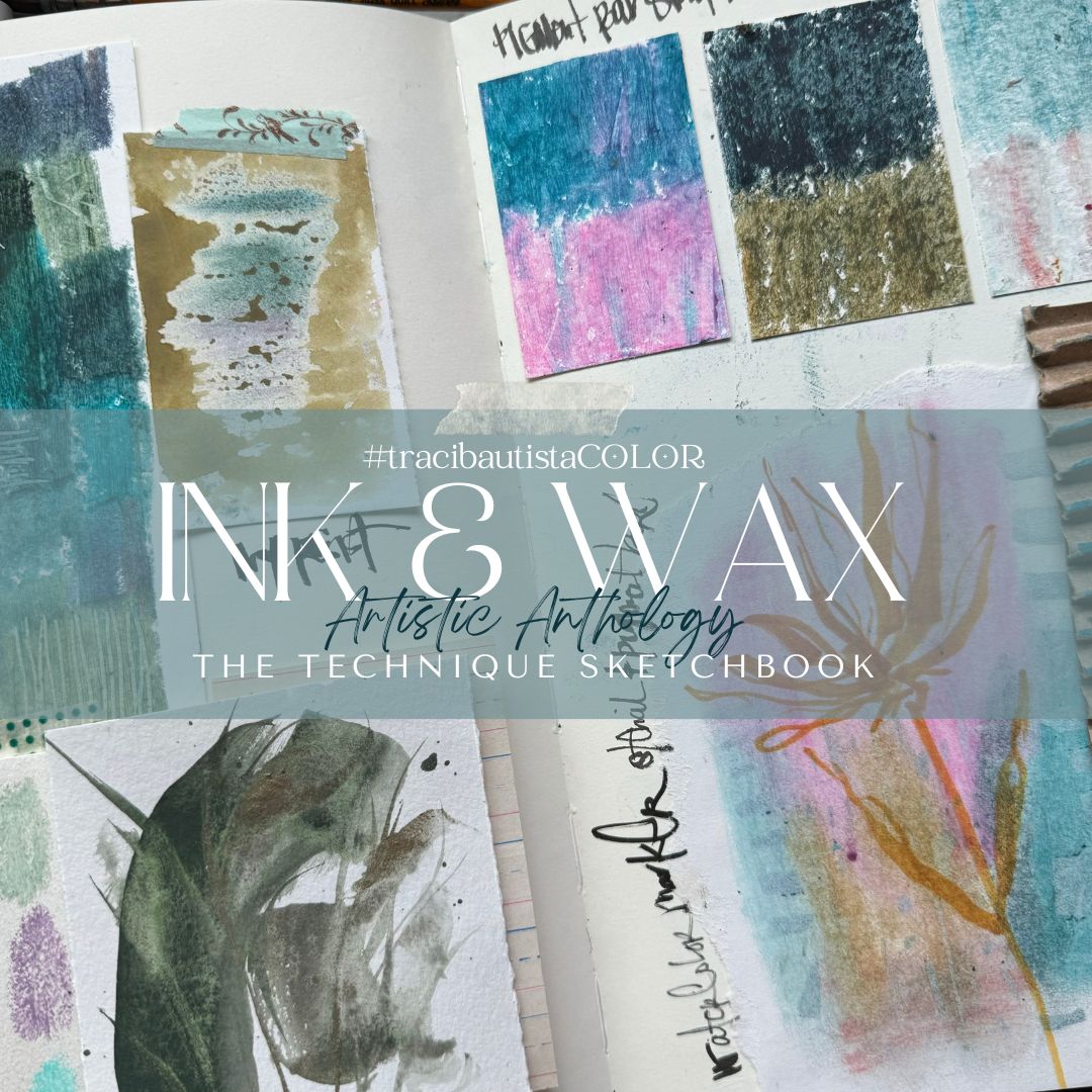 INK + WAX {mixed media workshop series}