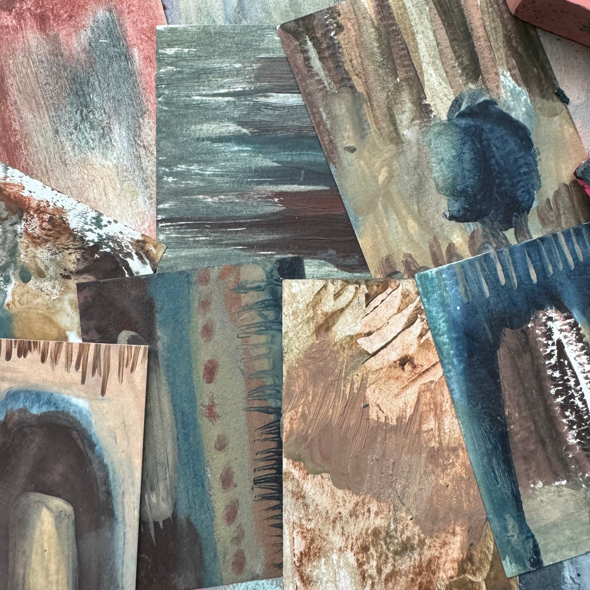 INK + WAX {mixed media workshop series}