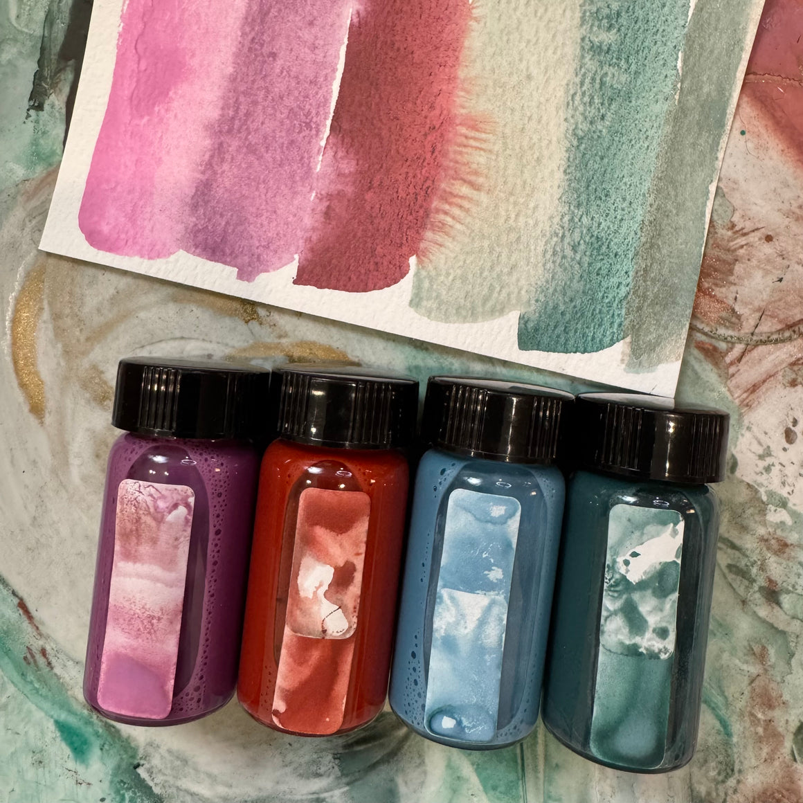 #tracibautistaCOLOR VELVET & VERDIGRIS INK collection