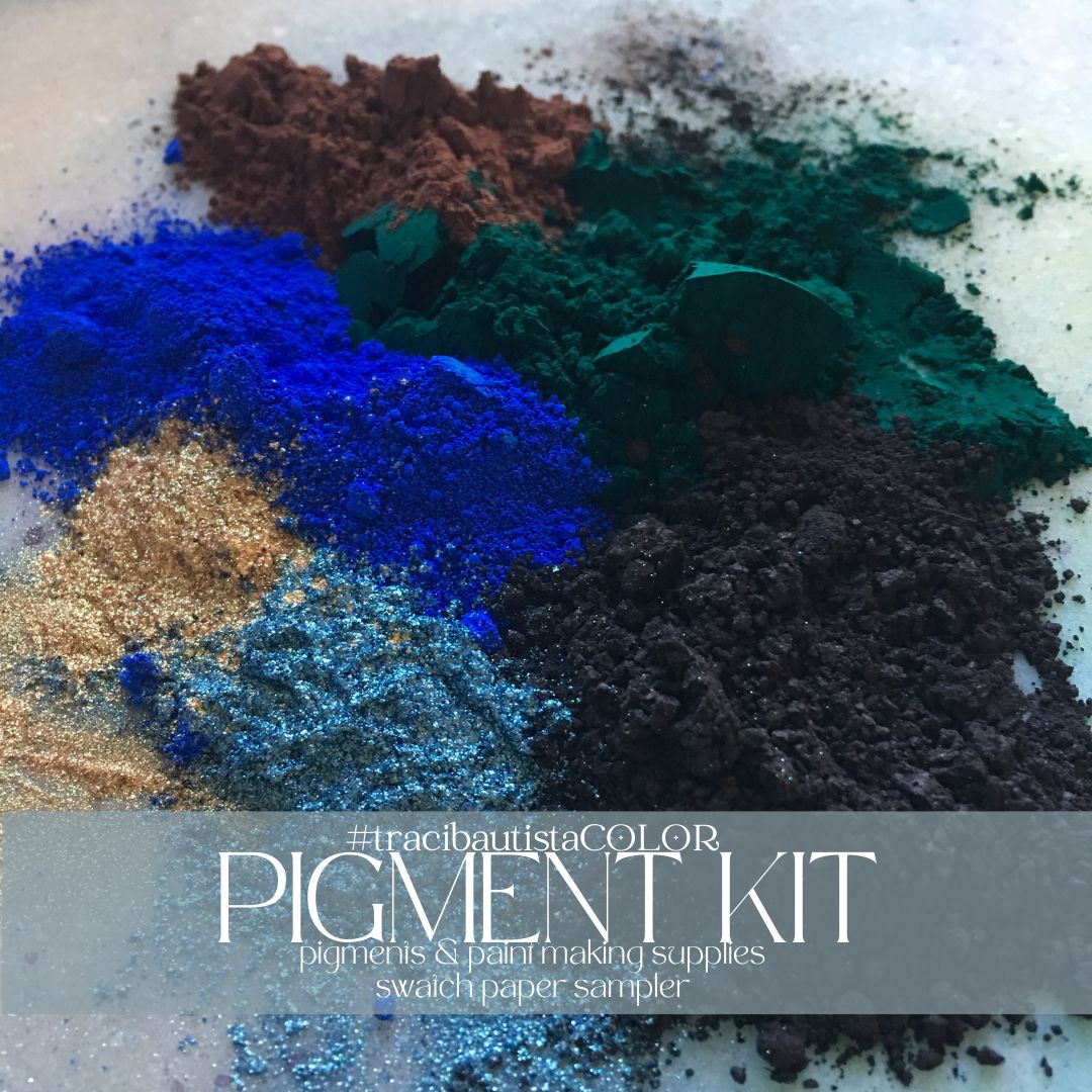 #tracibautistaCOLOR mini pigment sampler + paint making tool kit