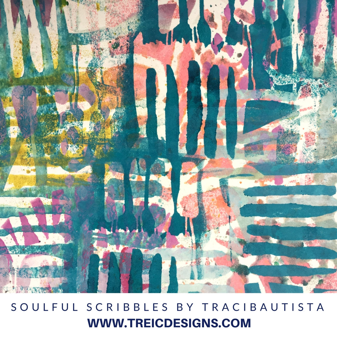 SOULFUL SCRIBBLES stencil kit no. 3 {mini cuts}