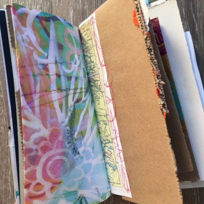 {explorer} FREE spirit handmade art journal by traci bautista