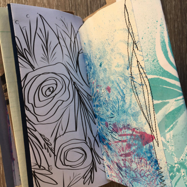 {explorer} FREE spirit handmade art journal by traci bautista