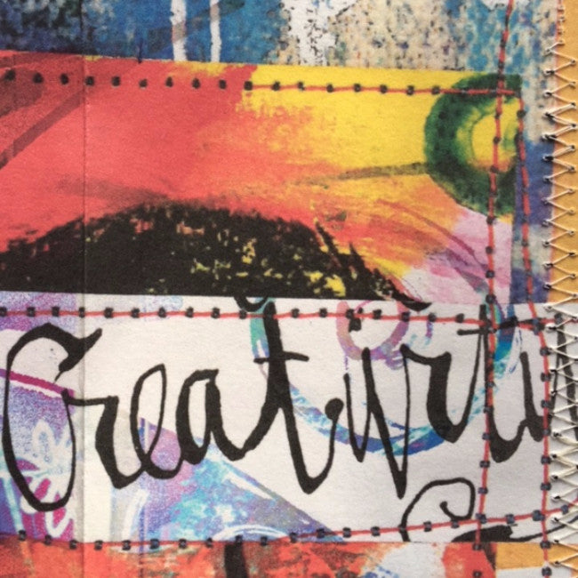 {creativity FLOWS} FREE spirit handmade art journal by traci bautista