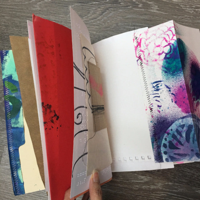 {FLORAL delight} FREE spirit handmade art journal by traci bautista