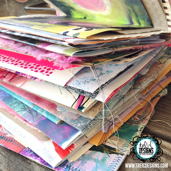 handmade art journal pages by traci bautista