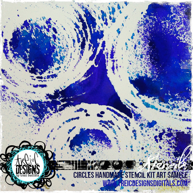 CIRCLES handmade stencil kit