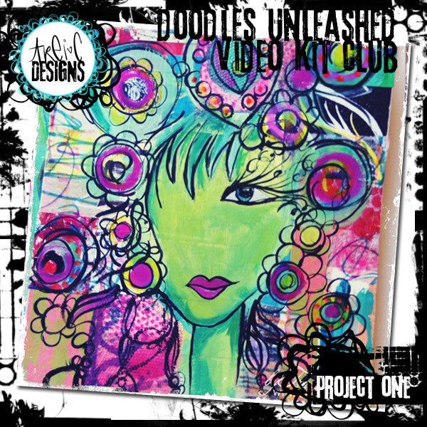 doodles unleashed book cover project video + kit