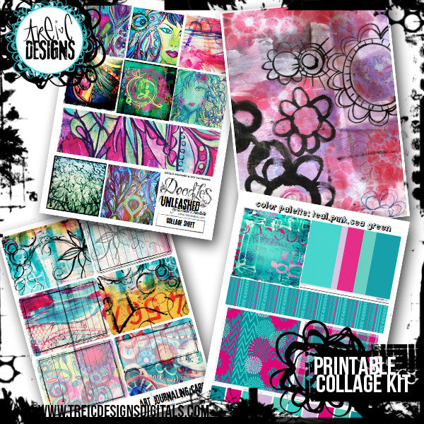 Doodles Unleashed collage printable