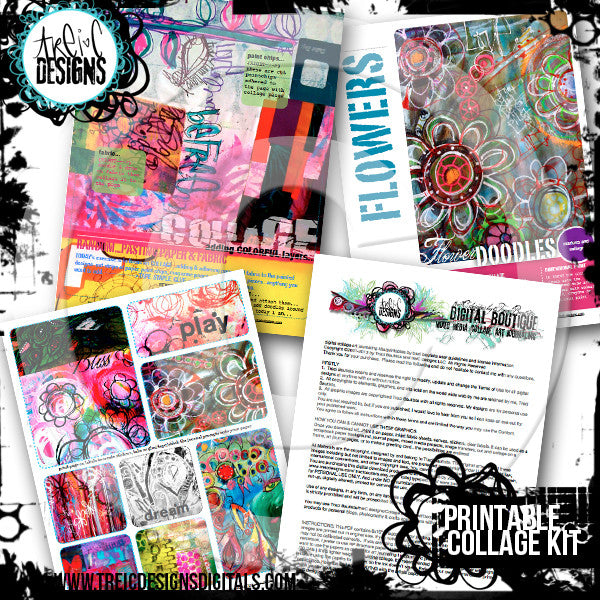 Doodles Unleashed collage printable