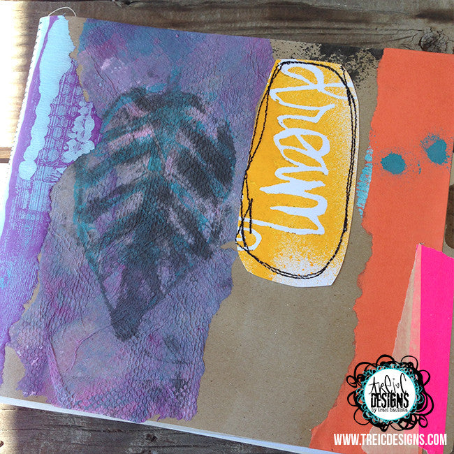 dream HEARTS collage handmade art journal