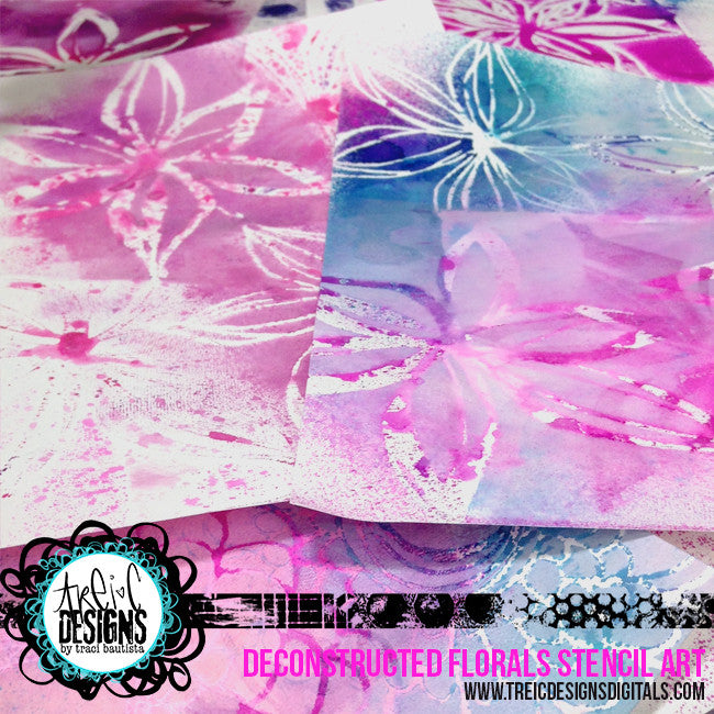 FLORAL stencil kit no. 2 + live stream