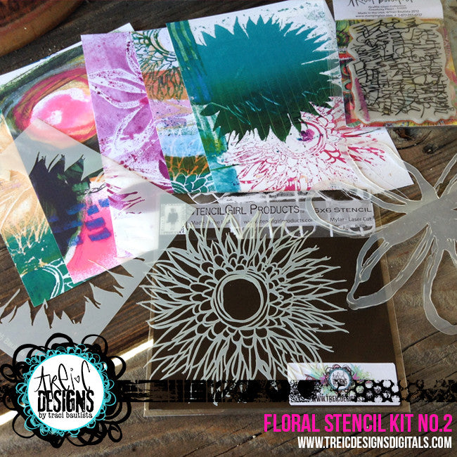 FLORAL stencil kit no. 2 + live stream