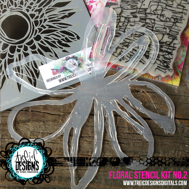 FLORAL stencil kit no. 2 + live stream