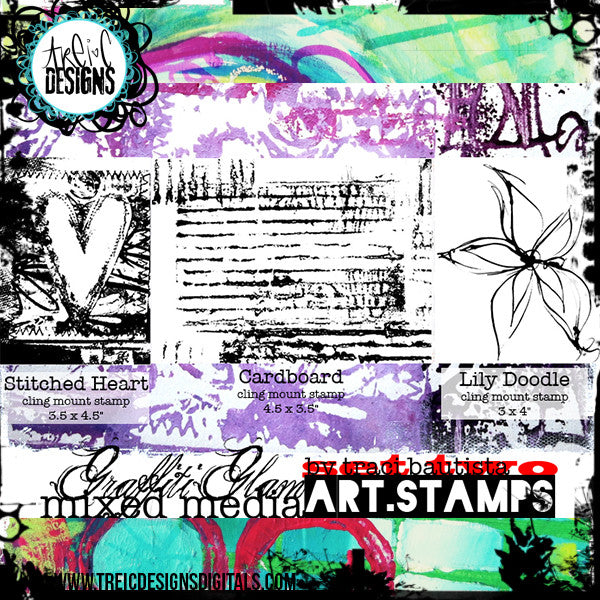 graffiti GLAM stamp set #2