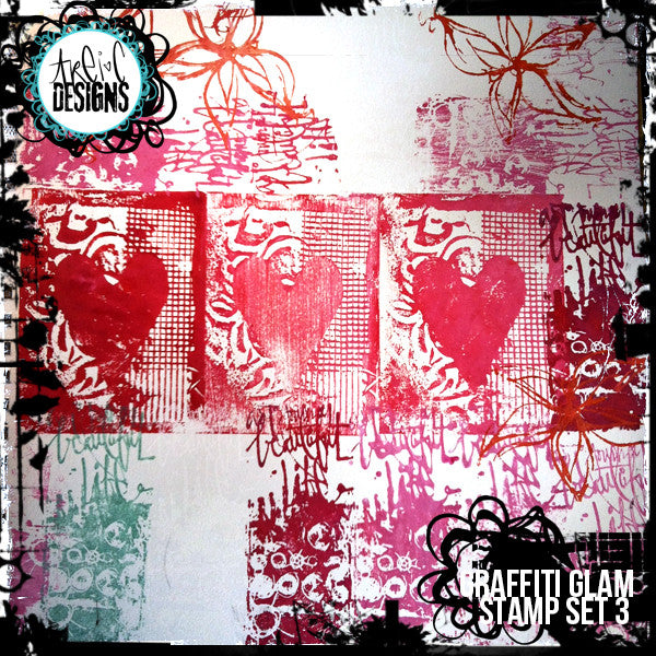 graffiti GLAM stamp set #3