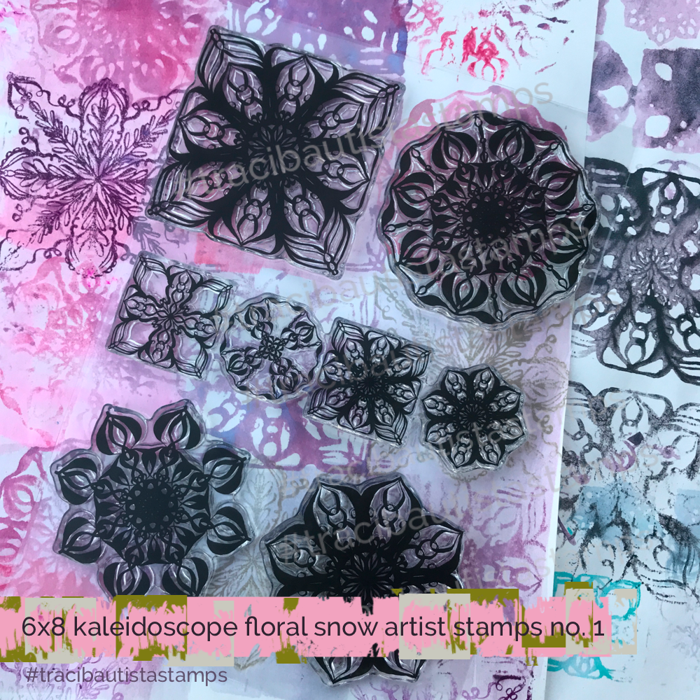 KALEIDOSCOPE floral stamp set no.1