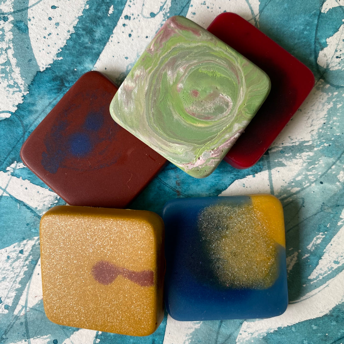 #tracibautistaCOLOR ~ WAX WEDGES encaustic paint {5-set}