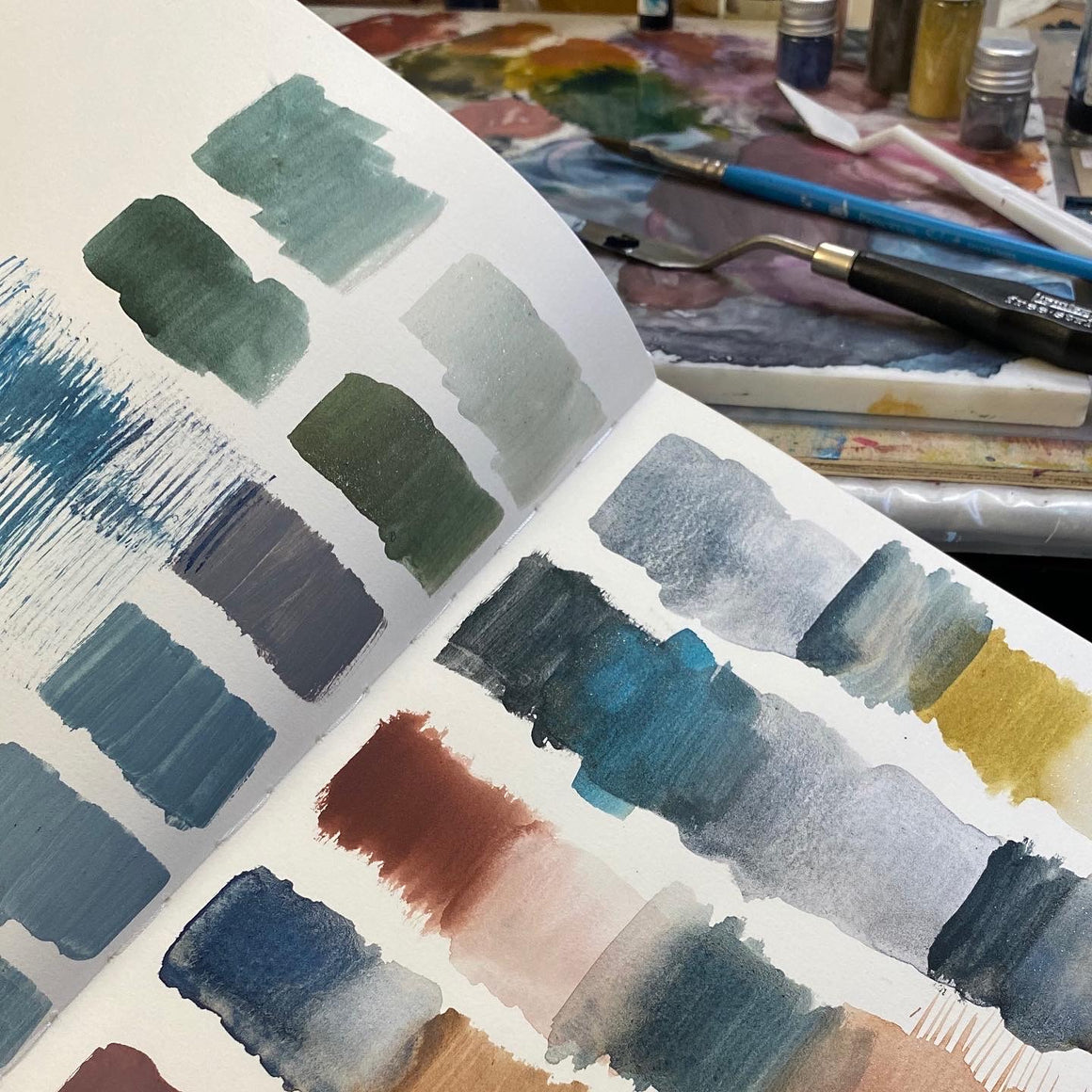 SHADES of LOVE hand-mixed #tracibautistaCOLOR pigment kit + paint making workshop