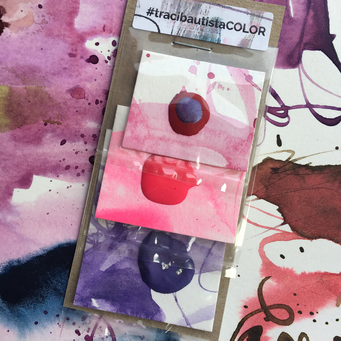 #tracibautistaCOLOR ~ MISC XL duo watercolor dot card set