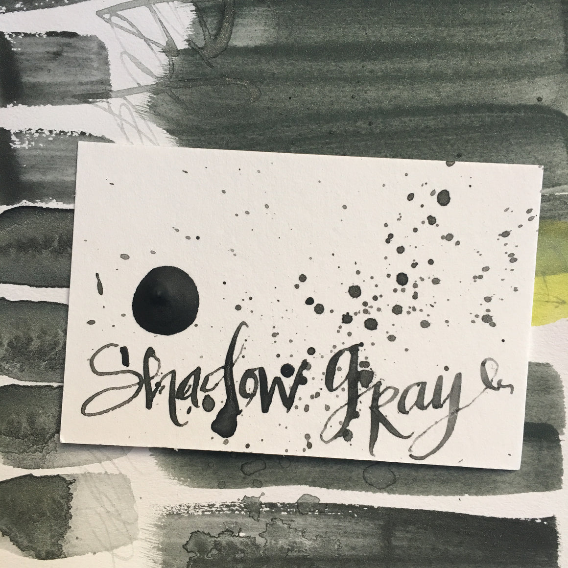 #tracibautistaCOLOR ~ shadows + sage watercolor sample dot cards