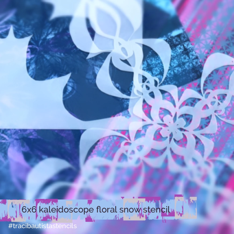 KALEIDOSCOPE floral snow stencil bundle ONLY