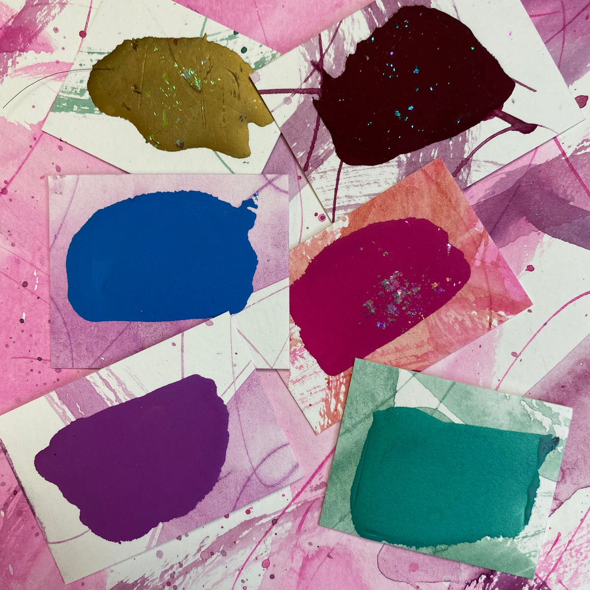 #tracibautistaCOLOR ~ HOLIDAY 2020 SUGAR PLUM FAIRY XL watercolor palette dot card 6-set + workshop