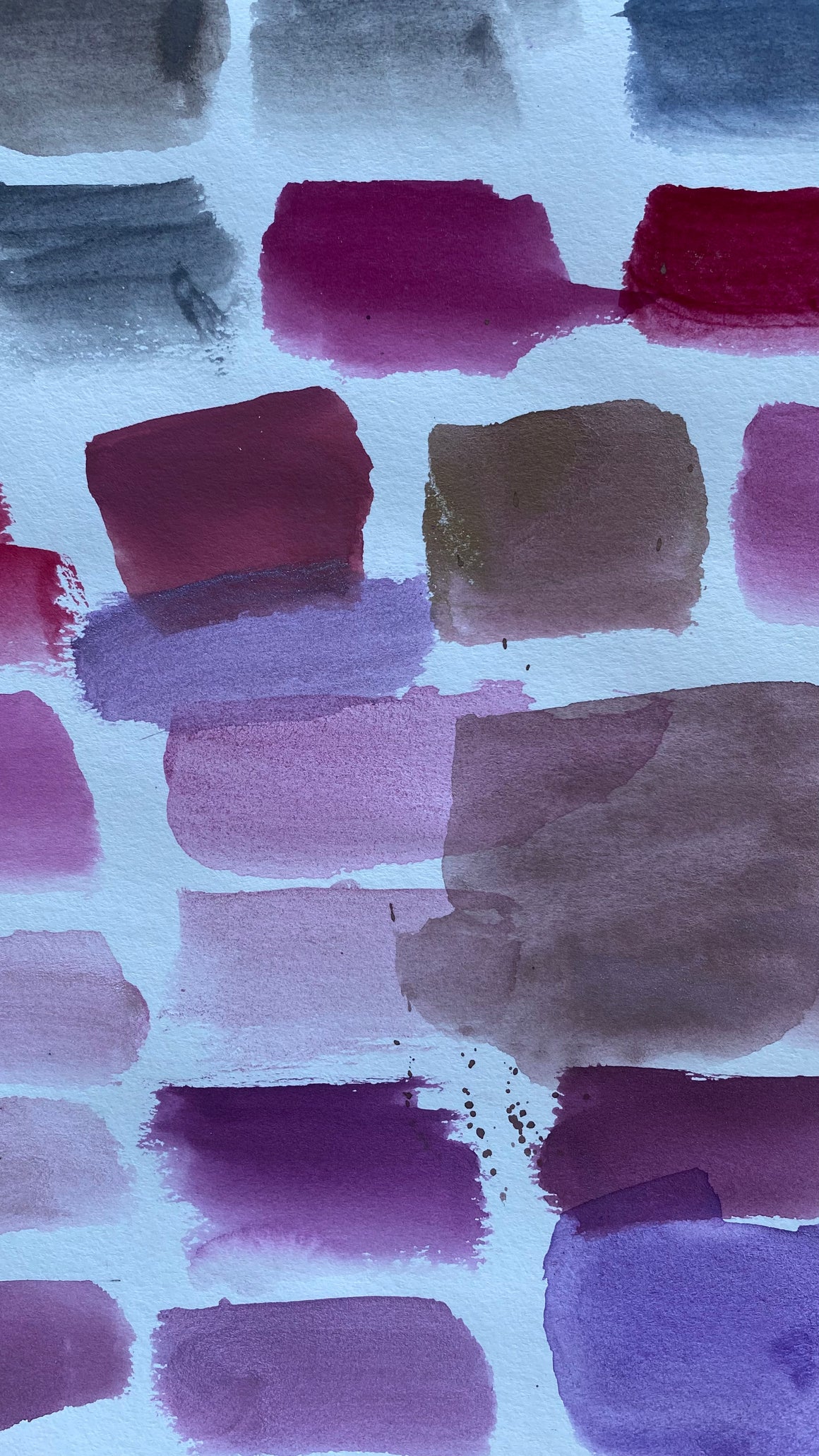 #tracibautistaCOLOR ~ HOLIDAY 2022 SUGAR PLUM FAIRY XL watercolor swatch tile + workshop