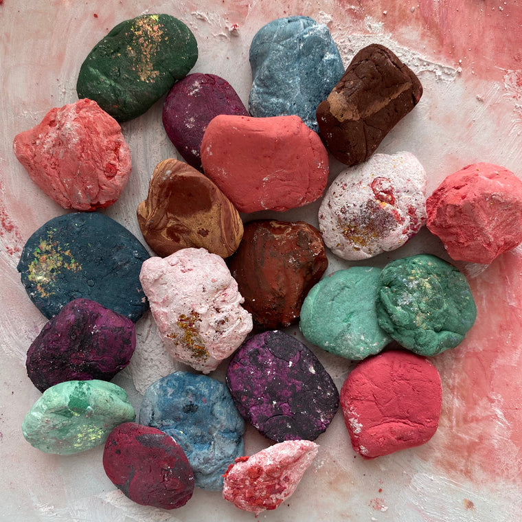 #tracibautistaCOLOR ~ WILD BLOOMS pigment stones {5-set}