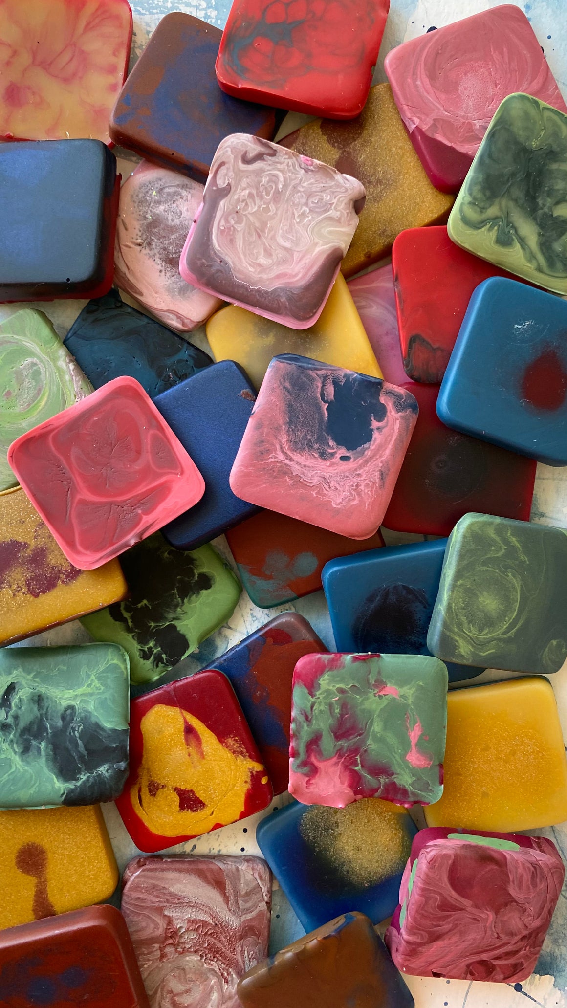 #tracibautistaCOLOR ~ WAX WEDGES encaustic paint {5-set}