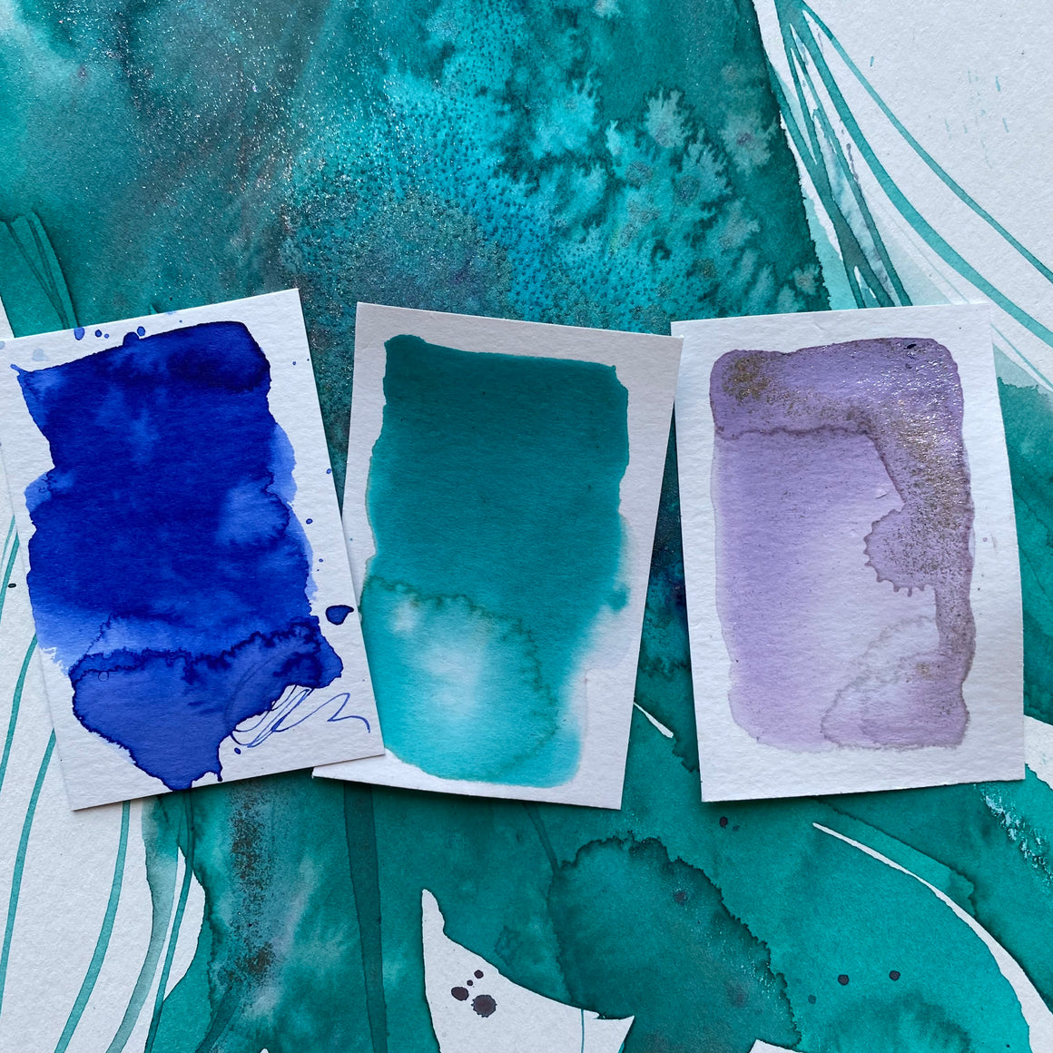 #tracibautistaCOLOR ~ LANIKAI WAVES artisan ink 3-set