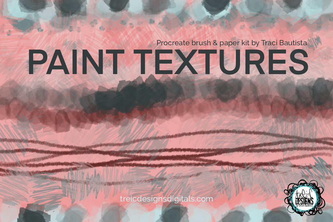 FLORALS.OVALS.textures Procreate brush set {digital kit + workshop}