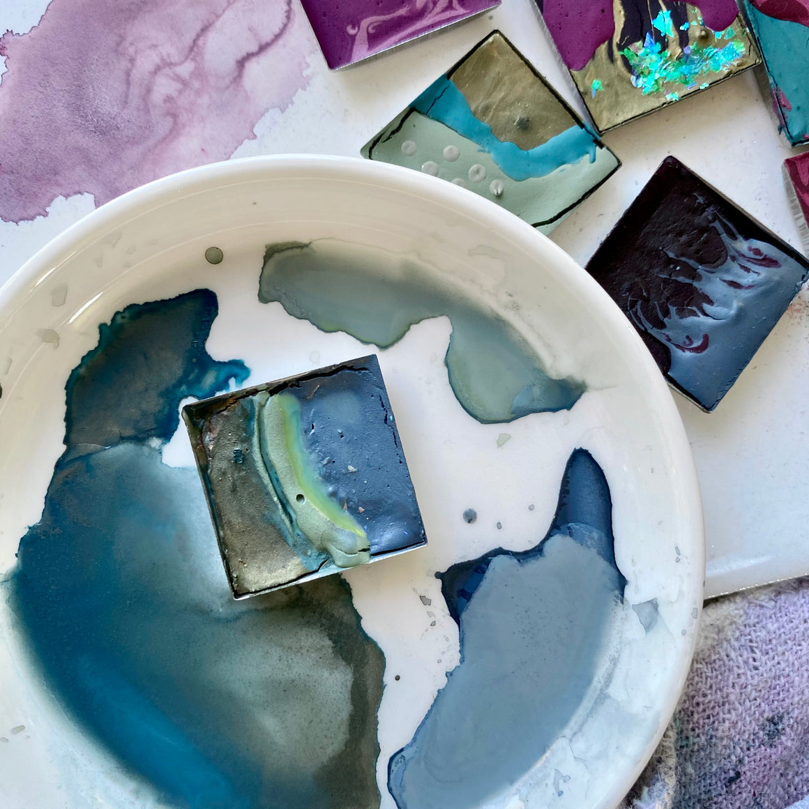 #tracibautistaCOLOR ~ {magnolia blossoms} handcrafted watercolor 2-set