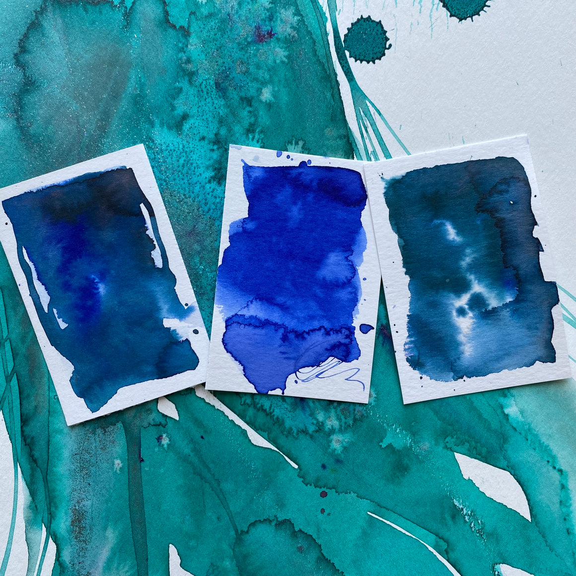 #tracibautistaCOLOR ~ LANIKAI WAVES artisan ink 3-set