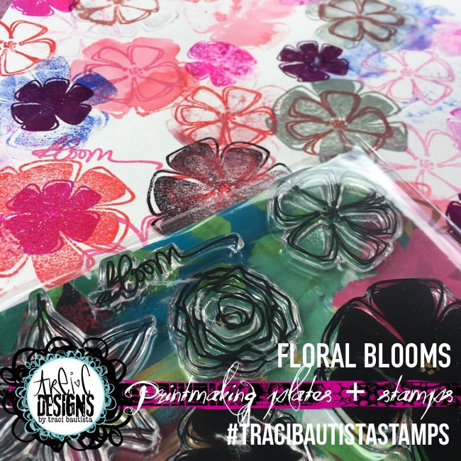 FLORAL blooms stamp set