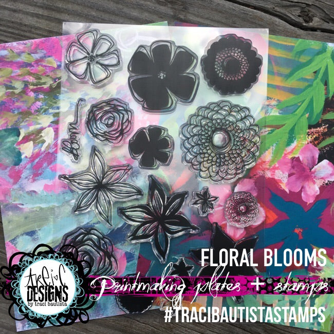 FLORAL blooms stamp set