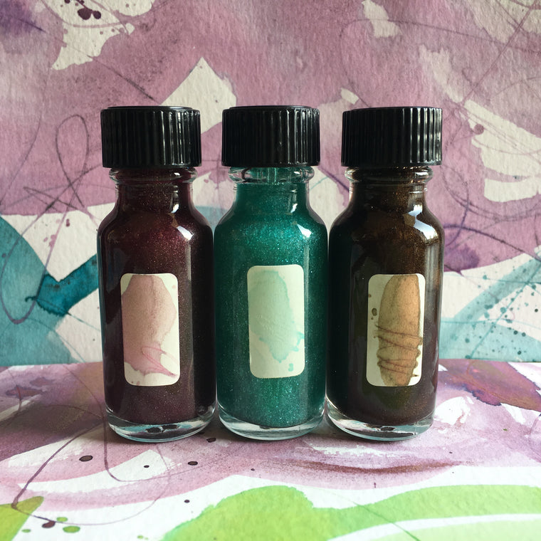 #tracibautistaCOLOR ~ WHISPERS OF WINTER artisan ink 3 set {15ml}
