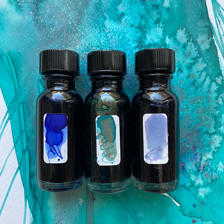 #tracibautistaCOLOR ~ LANIKAI WAVES artisan ink 3-set