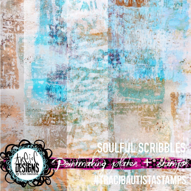 soulful scribbles PRINTMAKING PLATE stamp set