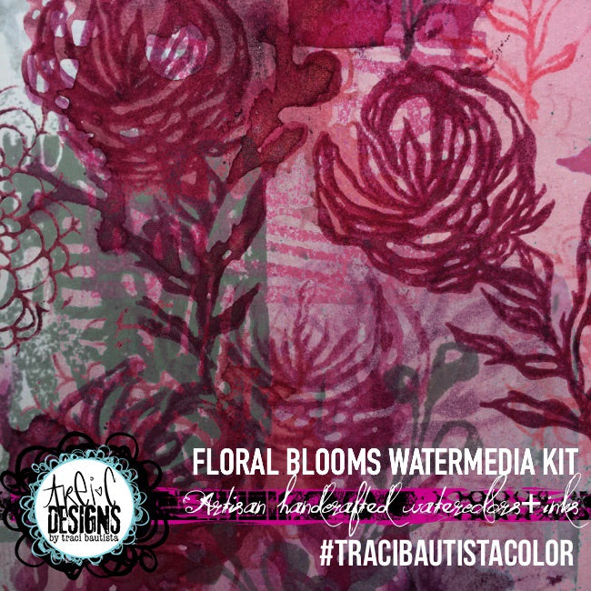 #tracibautistaCOLOR ~ FLORAL BLOOMS watermedia mix kit