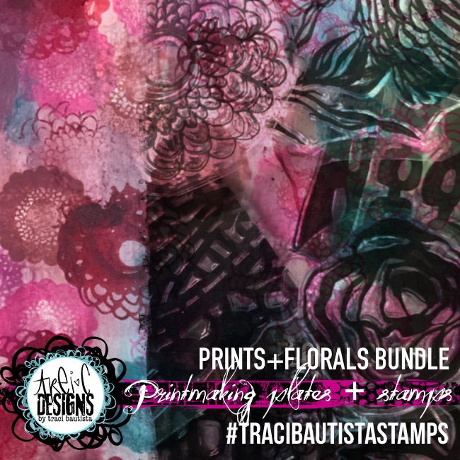 PRINTS + FLORALS printmaking stamp workshop BUNDLE