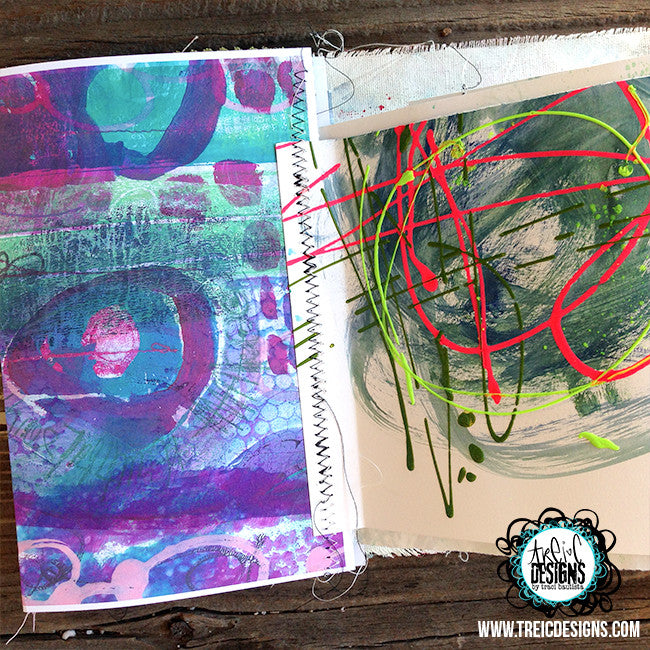 imagine art quilt handmade art journal