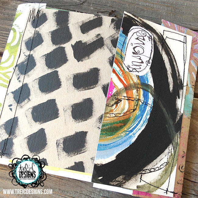 INSPIRE creativity triptych handmade art journal