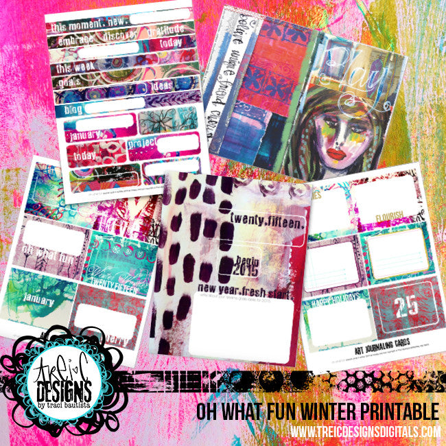 oh what fun winter DIY planner printable