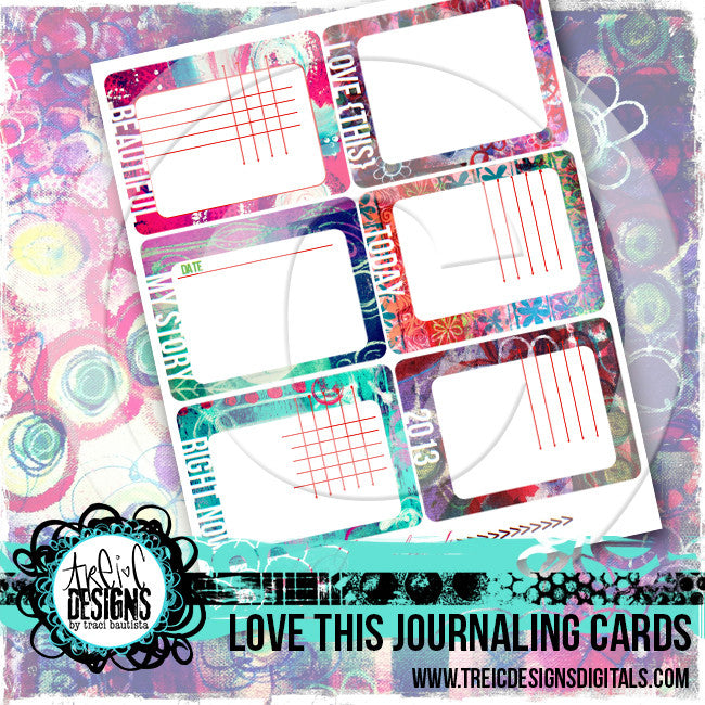 LOVE this journaling cards